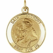 14K Gold St. Anthony Medal - £192.97 GBP+