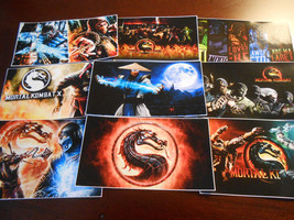 9 Mortal Kombat Stickers, Birthday party favors, labels, decals - £9.40 GBP