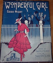 Wonderful Girl by Kilgour &amp; Tilzer Sheet Music 1917 - £4.77 GBP