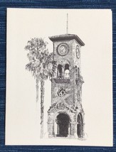 Vintage 1980 Bakersfield California Beale Memorial Clocktower Notecard C... - $9.70