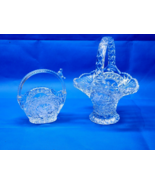 Vintage HOFBAUER BYRDES Collection - Pair Of 2 MATCHED Lead Crystal Baskets - $39.11 CAD