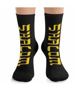 Tribe Socks Black With Gold &quot;Shalom&quot; - $19.95