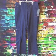 NWT US POLO ASSN SZ 13/14 Navy Boot Leg Stretch Cotton Pants - $13.36
