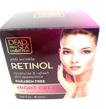 Dead Sea Retinol Night Cream Anti Wrinkle Dead Sea Minerals Paraben Free... - $12.72