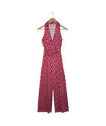 Diane Von Furstenberg Womens XXS Pink Midi Geometric Sleeveless 70s Retr... - $54.14 CAD