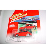 JOHNNY LIGHTNING VOLKSWAGEN 2001 NEW BEETLE RED MIP FREE USA SHIPPING - £8.91 GBP