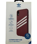 Adidas 3-Stripe Gazelle Snap Case for Apple iPhone XR - Dark Pink &amp; White - $10.37
