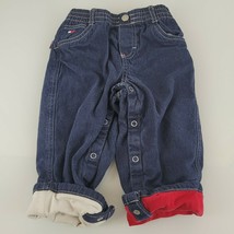 Tommy Hilfiger Baby Jeans Logo Lined in Cotton Warm Soft Dark Denim Unis... - $24.74