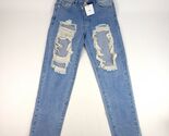Adika Jeans Small (36) Light Wash Denim Ripped 100% Cotton - $29.99