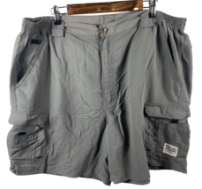 Bimini Bay Cargo Shorts Size 44 Mens 100% Nylon Gray Pockets Fishing Hiking - £29.06 GBP
