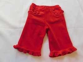 The Children's Place Baby Girl's Pants Bottoms Velour Red Size 6-9 Months NWT - $12.99
