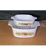 2  Corning Ware A-1 1/2-B And P-43-Spice of Life Dishes No Lids - $36.55 CAD