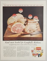 1958 Print Ad Campbell&#39;s Soup Kitchens Ham,Turkey,Bacon,Chicken - £13.17 GBP