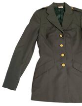 Vintage 1980s U.S. Army Women’s Class A Uniform Jacket 10L Tailored Blazer XS image 2