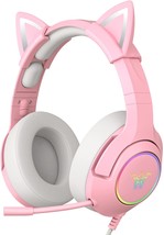 PHNIXGAM Pink Girl Gaming Headset for PS4, PS5, Xbox One(No Adapter), Wired - £37.79 GBP