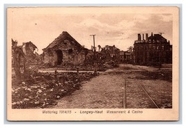World War I Ruins  Waterworks &amp; Casino Longwy France UNP DB Postcard S11 - £3.45 GBP