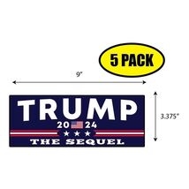 5 PACK 3.375"x9" TRUMP THE SEQUEL Sticker Decal Humor Funny Gift BS0197 - $6.53