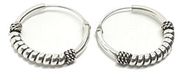 Ohrringe Silber Bali Twist Style Bohemian Hoop Ethnic Hippy Style 5 Boxed - £16.85 GBP