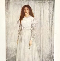 The White Girl Whistler Colorplate Art Print 1939 Antique LGADCP - £54.91 GBP