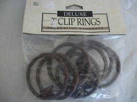  SEVEN NEW DELUXE 2 INCH CLIP SHOWER CURTAIN RINGS (#0704). - £15.71 GBP