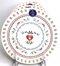 4 Salad Plates with Flower Heart Shaped Design Royal Stafford 9” New - $46.48