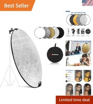 Pro 32 Inch Photography Reflector with Tote &amp; Tilt Adapter - 5 Color Opt... - $48.00