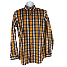 APT 9 Mens Slim Fit Long Sleeve Plaid Button-Down Shirt Stretch Size 15.5 L - $18.50