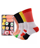 Anysox 5 Pairs Multi-color Size 5-11 Long Socks With Shushi Happy Haraju... - €36,32 EUR