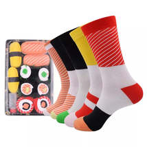 Anysox 5 Pairs Multi-color Size 5-11 Long Socks With Shushi Happy Haraju... - £33.38 GBP