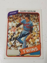 Gary Serum Minnesota Twins 1980 Topps Autograph Card #61 Read Description - £3.90 GBP