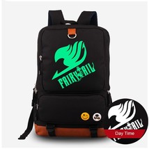 Fairy Tail Logo Printing Luminous Canvas Backpack Fluorescent Laptop Travel Shou - £44.07 GBP