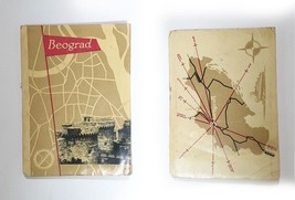 Vintage Belgrade (Serbia) City Folding Touristic Map &amp; Guide , 1957 - £13.17 GBP