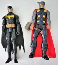 Two Action Figures: Marvel/DC 12 inch Figures Batman &amp; Thor -Both in great shape - £8.88 GBP