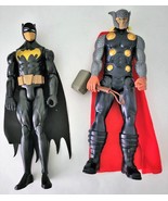 Two Action Figures: Marvel/DC 12 inch Figures Batman &amp; Thor -Both in gre... - £8.88 GBP