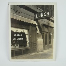 Photograph Indianapolis Indiana Claman Cafeteria Entrance Sign Antique 1920s - £235.10 GBP