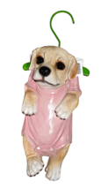 Labrador Puppy Dog Hanger Novelty Figurine Home Garden Decor Statue Realistic - £23.70 GBP