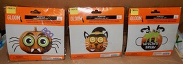 Halloween Craft Pumpkin Decorating Kits 3 Each Spider Cat &amp; Witch Brew F... - £5.98 GBP