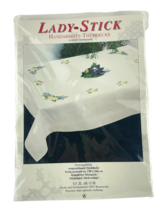 German Lady-Stick Tablecloth Floral Embroidery Kit 151&quot;L x 63&quot;W The Gree... - $34.60
