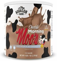Augason Farms Morning Moos Chocolate Milk Alternative 4lbs 7oz #10 Can Long Term - £34.81 GBP