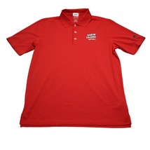 UL Ragin Cajuns Shirt Mens M Red Softball Polo Adidas Short Sleeve - $18.69