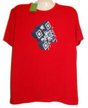 Hugo Boss Men&#39;s  Red Graphic Logo Design Cotton T- Shirt Size 2XL - £73.13 GBP