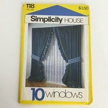 Simplicity House 118 Windows Instruction Cards Theater Curtains DIY Home Decor - £2.39 GBP