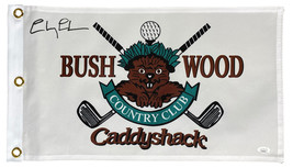Chevy Chase Signé Bush Bois Caddyshack Golf Drapeau JSA - £147.28 GBP