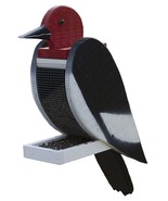 WOODPECKER BIRD FEEDER - DOWNY HAIRY REDHEADED Large Amish Handmade in USA - $1,515.79 MXN