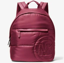 Michael Kors Rae Medium Quilted Nylon Burgundy Backpack 35F1U5RB2C NWT $... - £75.17 GBP