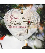 Christmas Ornament, Lamb of God, Jesus is the heart of Christmas Gifts - $16.99