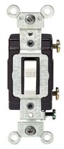 Leviton 15 amps Single Pole Toggle Switch White C22-05501-LHW - $11.81