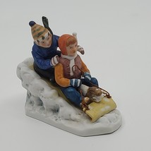 Norman Rockwell Porcelain Figurine Downhill Racer 1983 Vintage  - £14.38 GBP