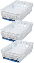 Basic White Storage Trays (6, Rectangle), By Mainstay. - $35.99