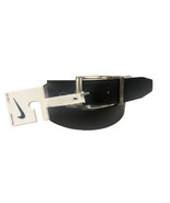 Nike size 34 - 36 Men&#39;s Black &amp; White Stitched Reversible Leather Belt N... - £18.10 GBP